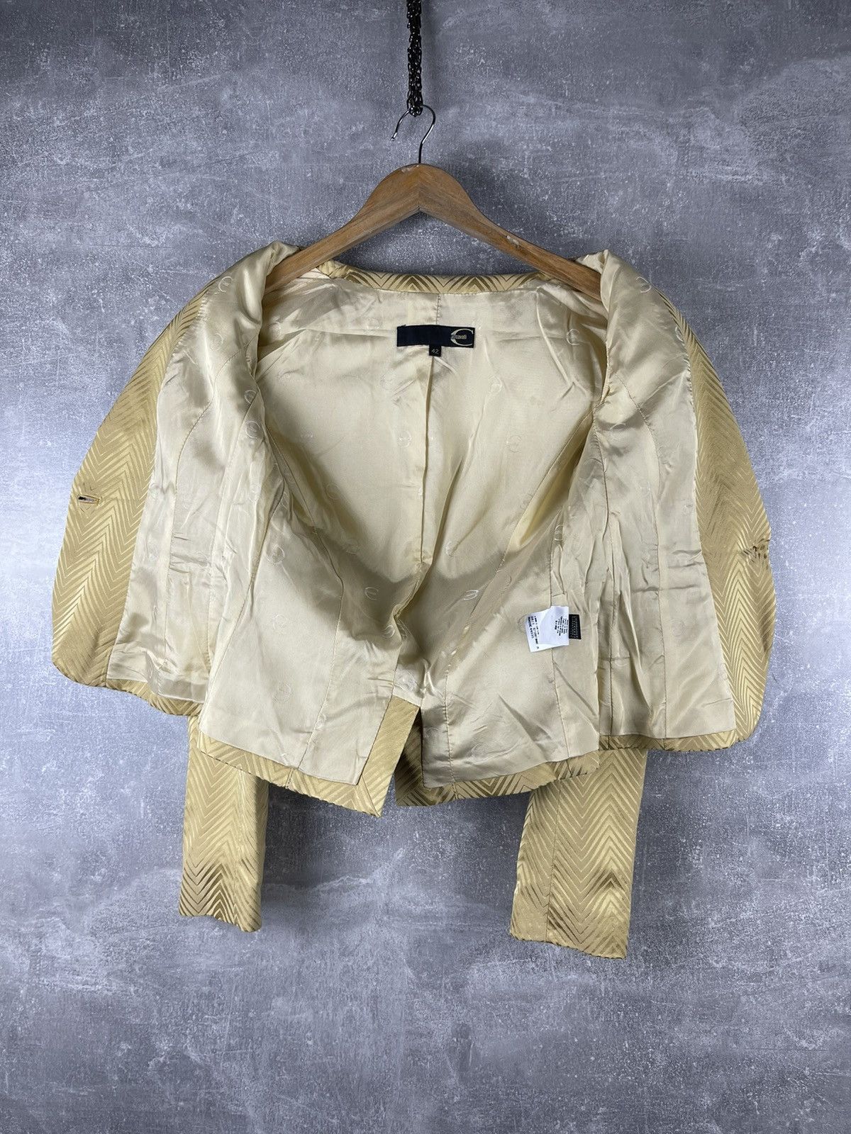Just Cavalli Just Cavalli Tailored Jacket and Pants Suit Late 2000s Gold Size M / US 6-8 / IT 42-44 - 10 Thumbnail
