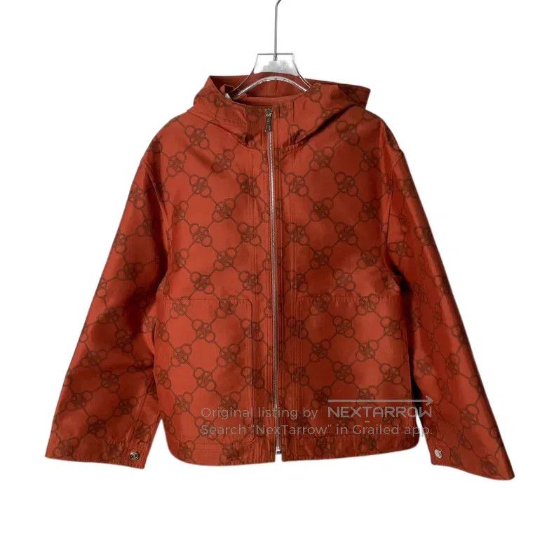 Hermes Hermes Orange hooded windbreaker, stylish and functional d Size XS / US 0-2 / IT 36-38 - 2 Thumbnail