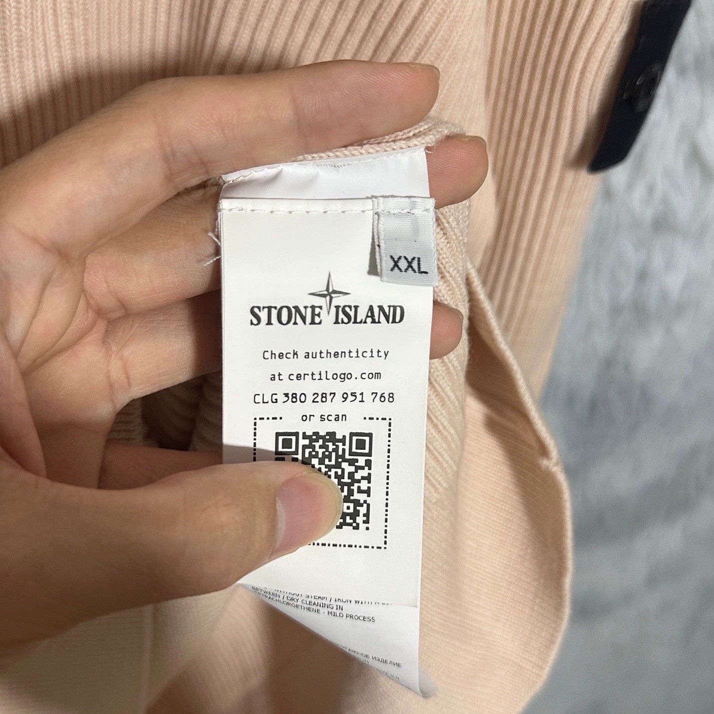 Stone Island stone island pink wool knit sweatshirt XXL Size US XXL / EU 58 / 5 - 6 Thumbnail