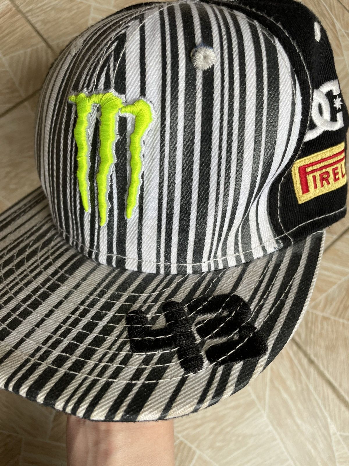 DC Vintage Racing DC Shoes Monster Energy Pirelli SnapBack Cap Size ONE SIZE - 2 Thumbnail