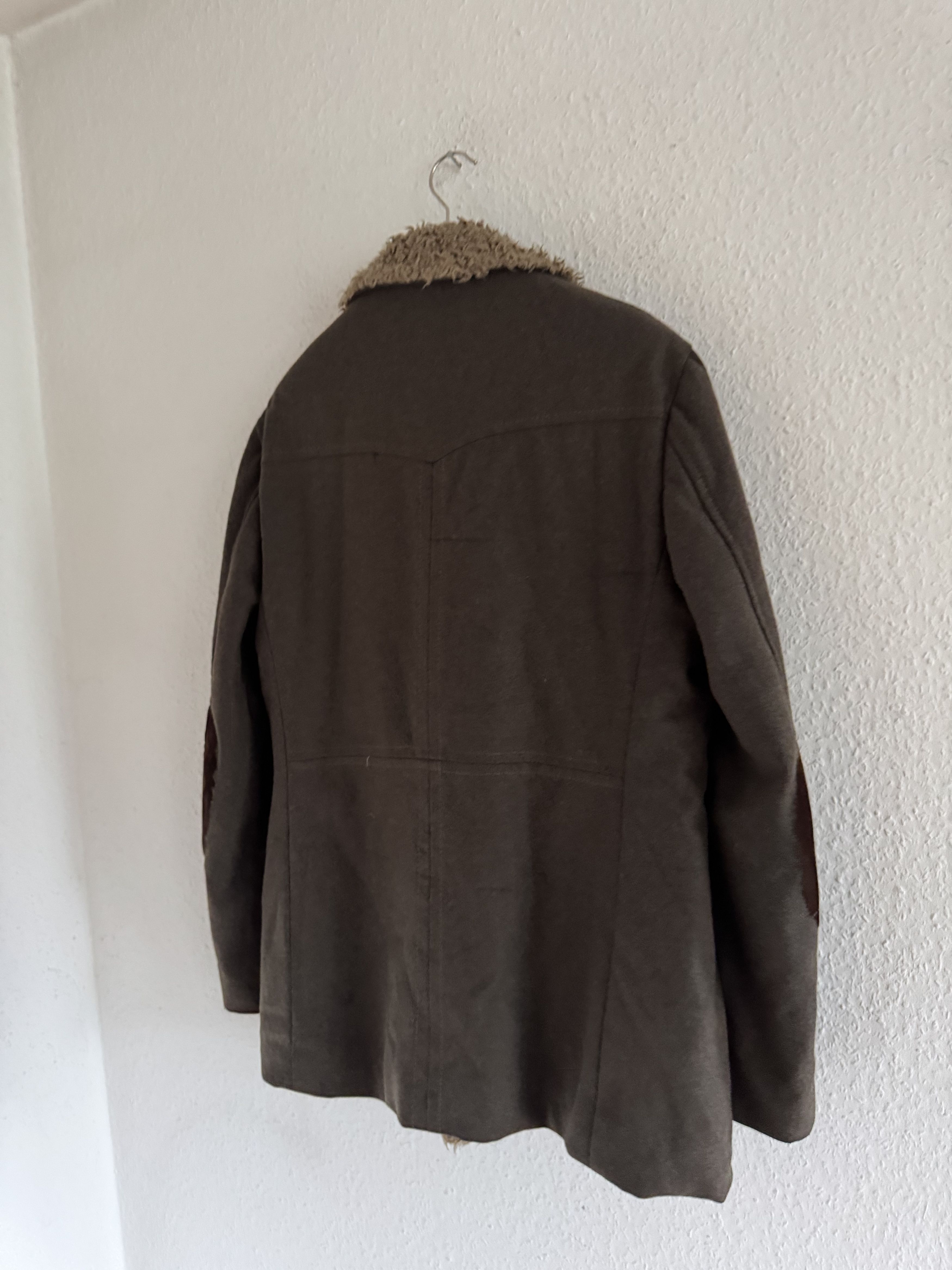 Just Cavalli Decorated Faux Fur Patch Wool Coat Size US XL / EU 56 / 4 - 18 Thumbnail