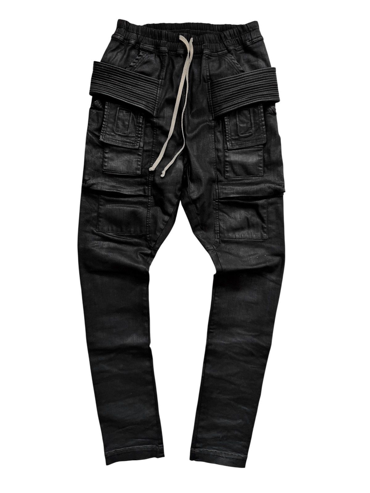 Rick Owens SBW Heavy Wax Thick Creatch Cargos Size US 30 / EU 46 - 1 Thumbnail