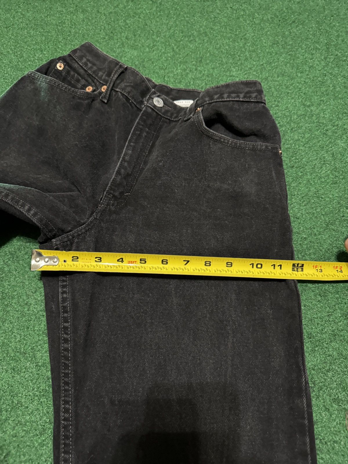 Levi's Vintage Clothing Vintage 90s Levi’s 550 Black Relaxed Fit Taper 28x32 Jeans Size 30" / US 8 / IT 44 - 10 Thumbnail