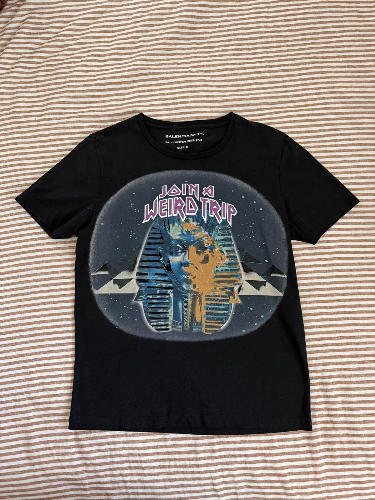 Balenciaga FW13-14 “Egyptofunk” Graphic Tee Size US S / EU 44-46 / 1 - 2 Thumbnail