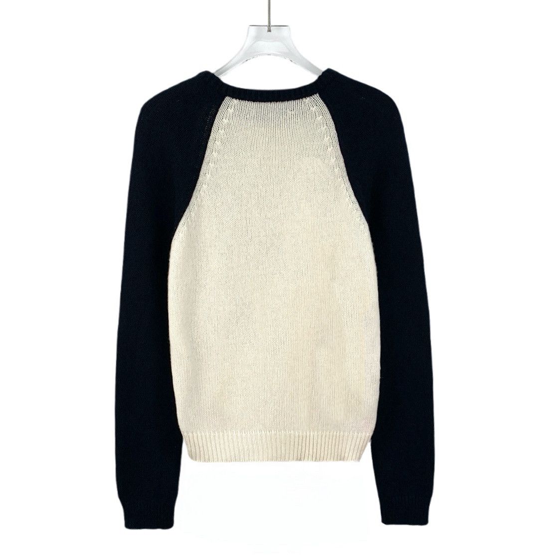 Miu Miu Miu Miu Sweater – Colorblock Logo Wool (Size 42) Size M / US 6-8 / IT 42-44 - 8 Thumbnail