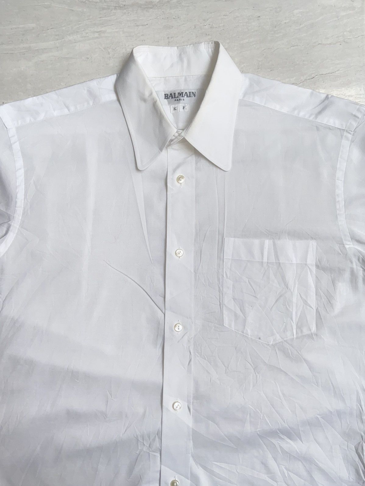 Balmain BALMAIN PARIS White Shirt Size US M / EU 48-50 / 2 - 3 Thumbnail