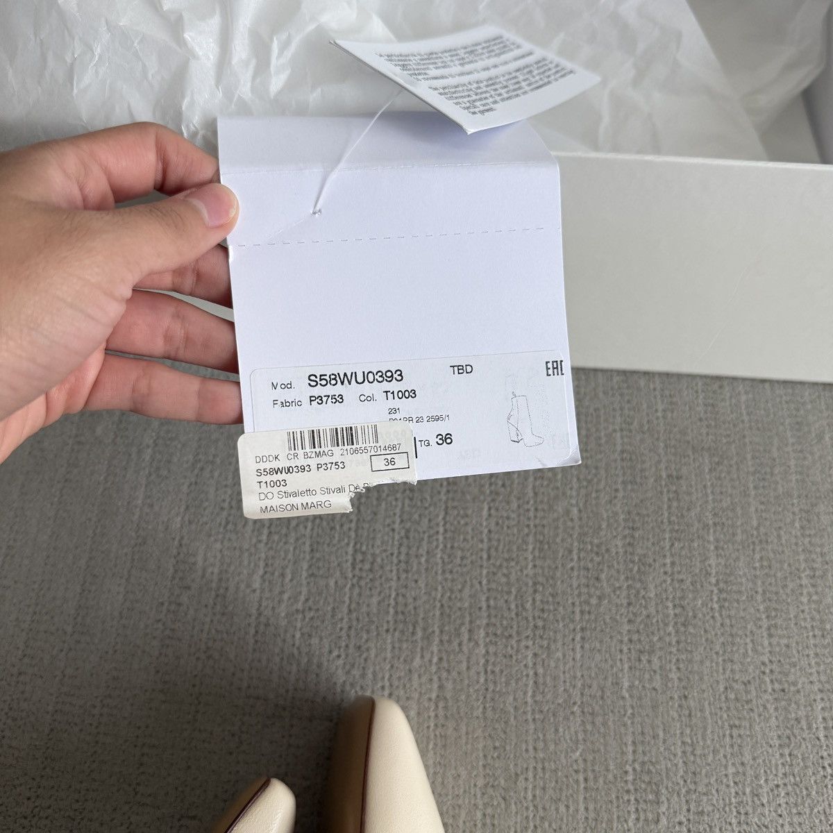 Maison Margiela NWT Maison Margiela Cream Ankle Boots Size US 6 / IT 36 - 6 Thumbnail
