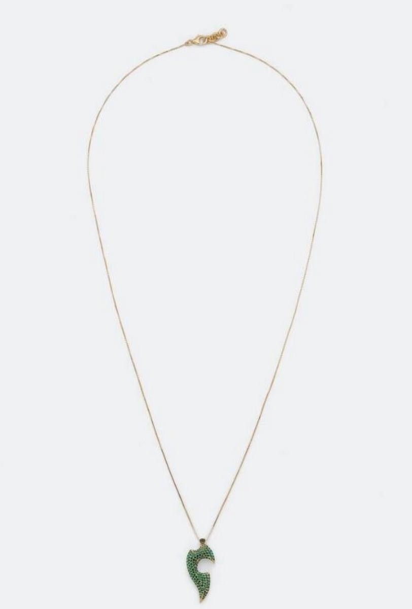 BOTTEGA VENETA Sharp gold plated Sterling silver necklace q