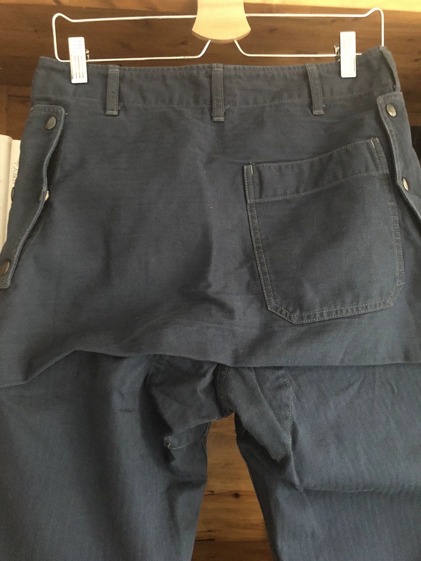 COLIMBO Colimbo Vintage Indigo Herringbone Cargo Pants Size US 30 / EU 46 - 6 Thumbnail