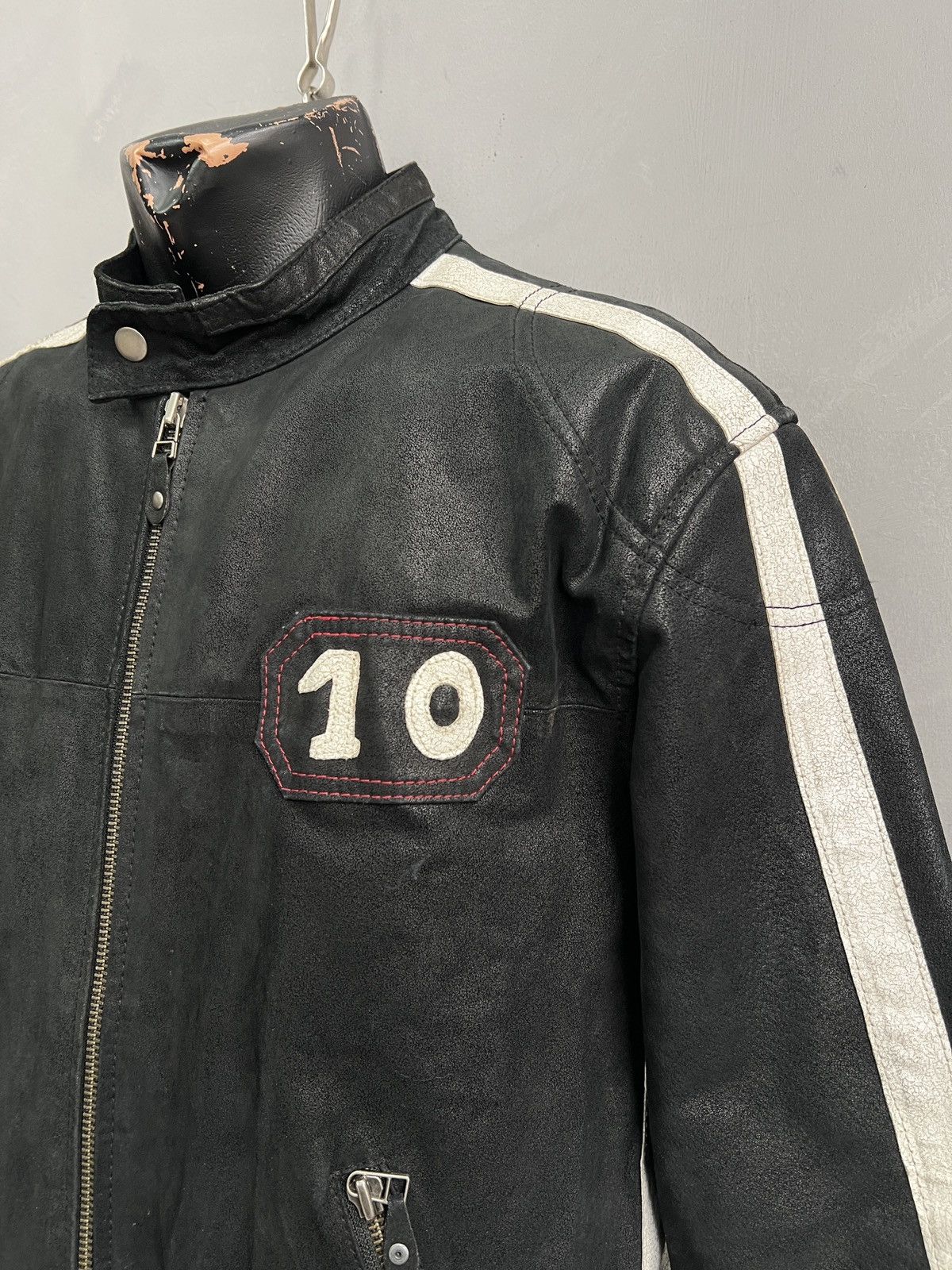Marlboro Marlboro style racing style suede leather jacket y2k hype Size US L / EU 52-54 / 3 - 3 Thumbnail