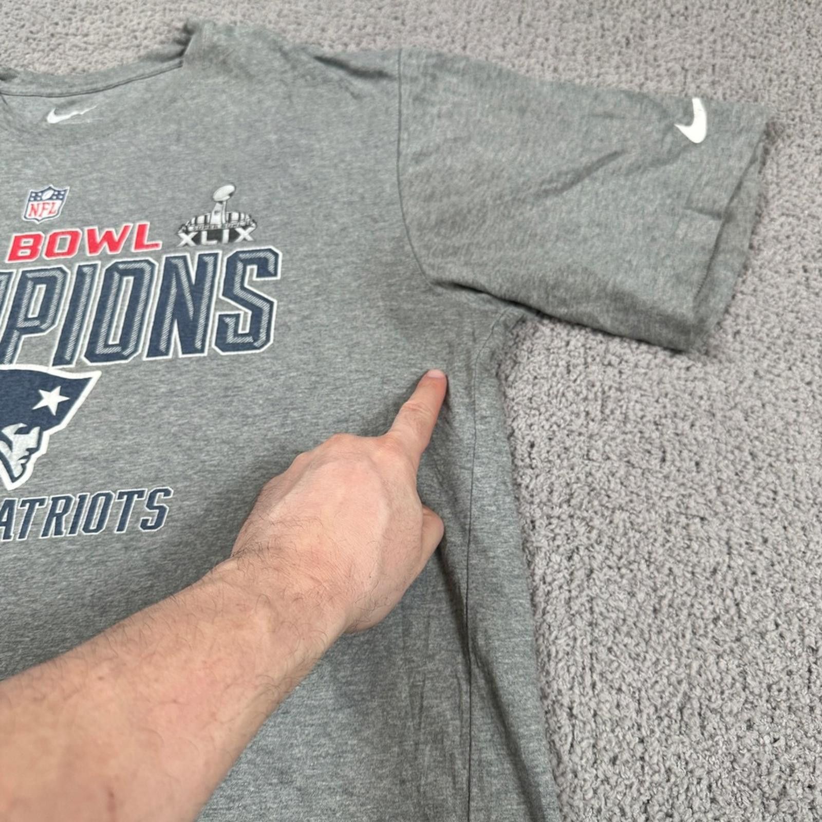 Nike Nike New England Patriots Super Bowl XLIX Champ T Shirt Mens Size US XL / EU 56 / 4 - 7 Thumbnail