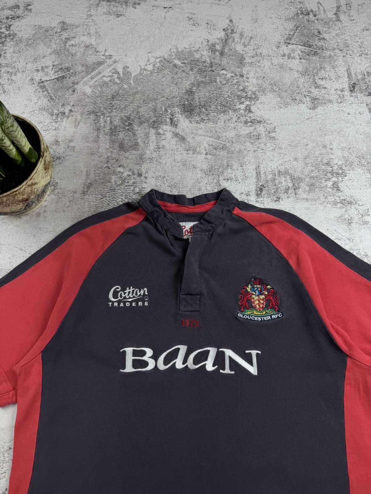 Cotton Traders Gloucester Rugby Shirt 2002 2003 Cotton Traders 00s Large Polo Jersey T Shirt Size US L / EU 52-54 / 3 - 5 Thumbnail
