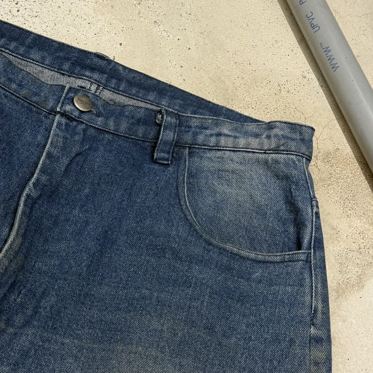 Japanese Brand Wide Leg Ballon Younger Sons Embroidery Denim Pants Size US 32 / EU 48 - 9 Thumbnail