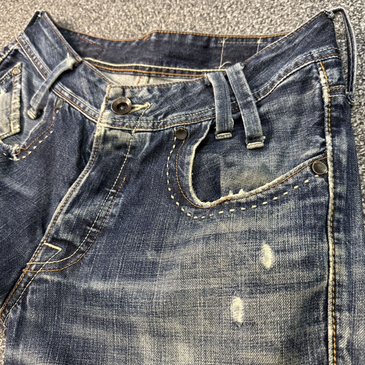 14th Addiction 🔥Archive Distressed Levis Cooper Jeans Size US 30 / EU 46 - 7 Thumbnail