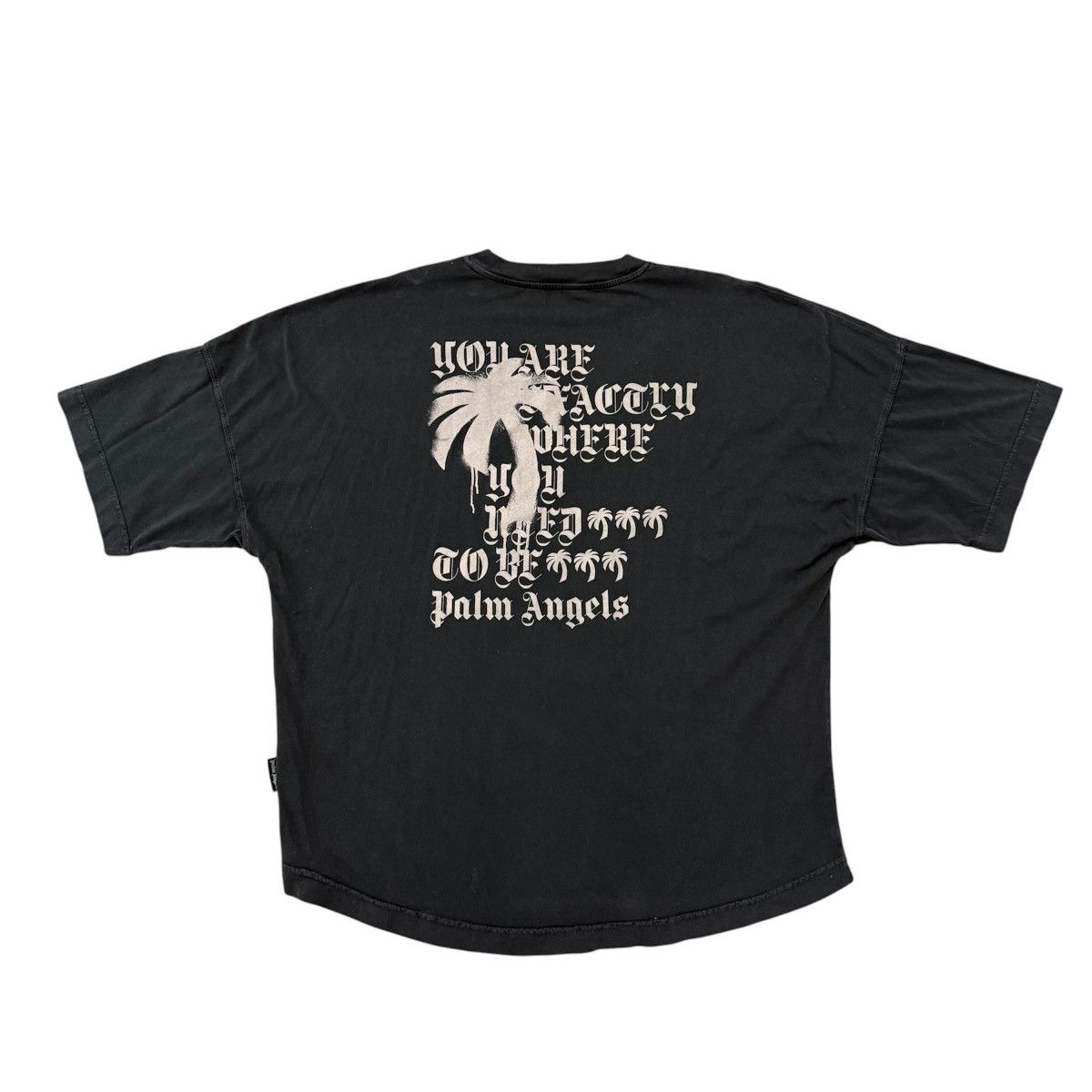 PALM ANGELS 'STATEME' GRAPHIC PRINT COTTON T-SHIRT