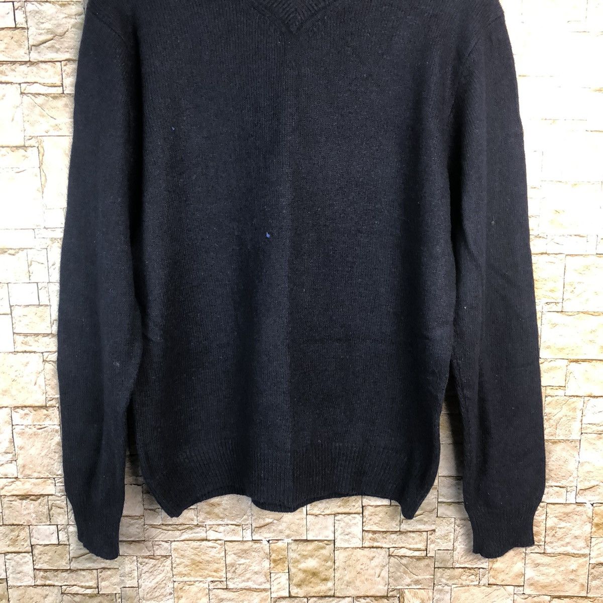 GU × Homespun Knitwear × Vintage GU japan Black plain vintage Knitwear #A894 Size US L / EU 52-54 / 3 - 3 Thumbnail