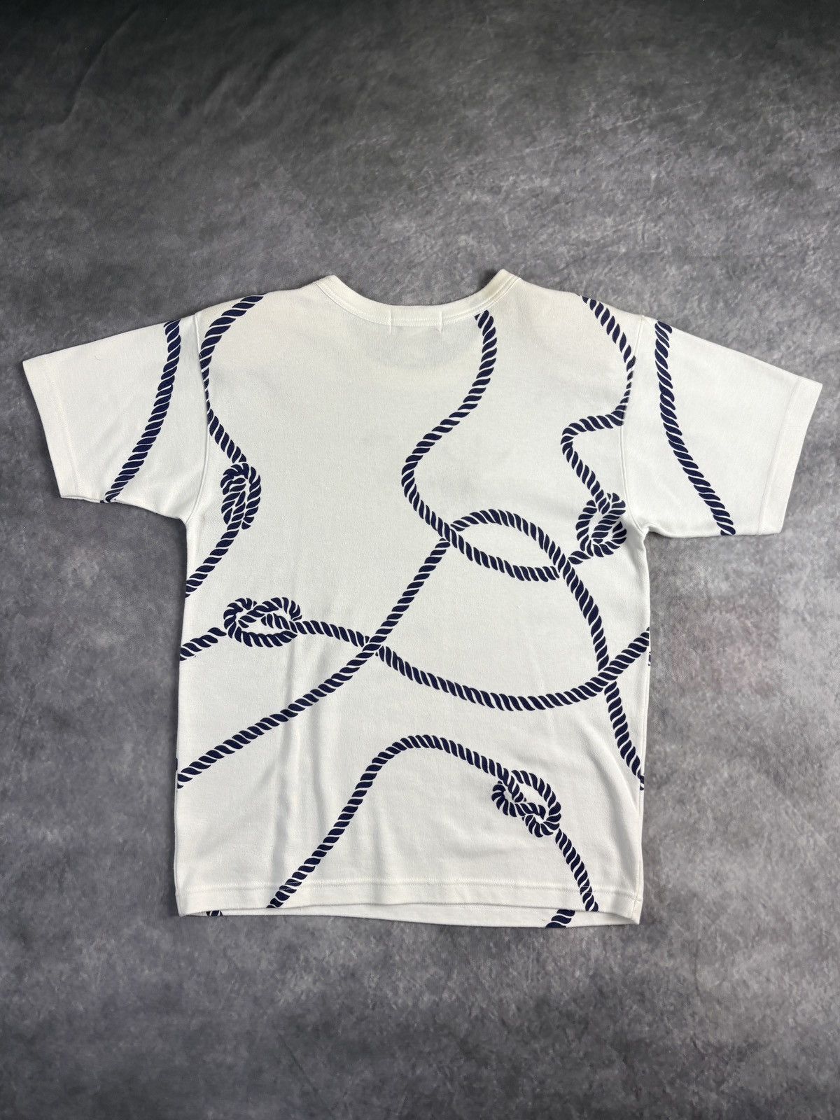 Vintage 1980s Shoulder Pad Tee Shirt Vintage ALP Nautical Padded 90s Size US S / EU 44-46 / 1 - 2 Thumbnail