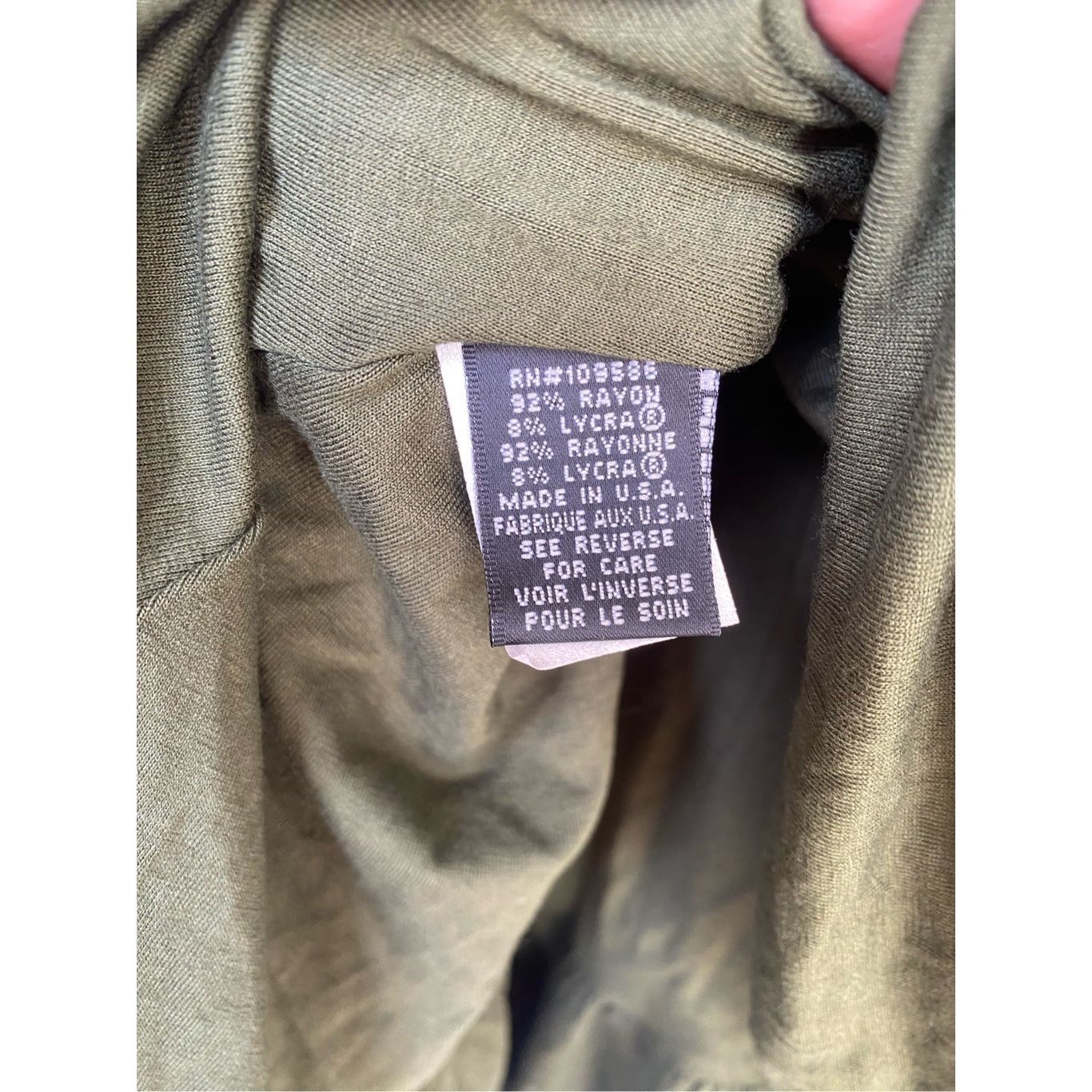 Shine Original Shine New York Green Knee-Length Jersey Feel Skirt, Size Med Size 30" / US 8 / IT 44 - 2 Thumbnail