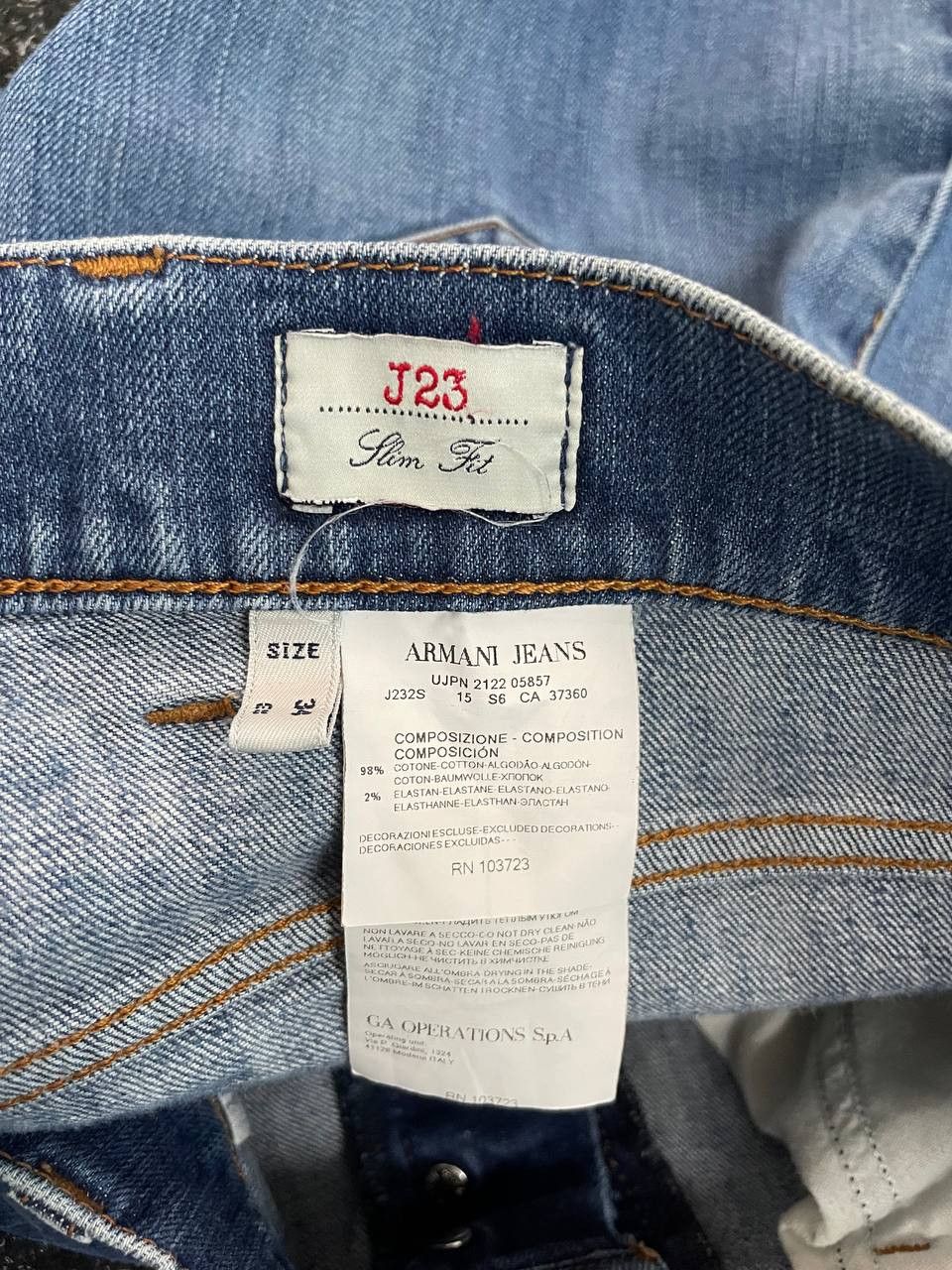 Armani × Hysteric Glamour × If Six Was Nine ARMANI METAL LOGO HYSTERIC GLAMOUR STYLE DISTRESSED JEANS Size US 34 / EU 50 - 9 Thumbnail