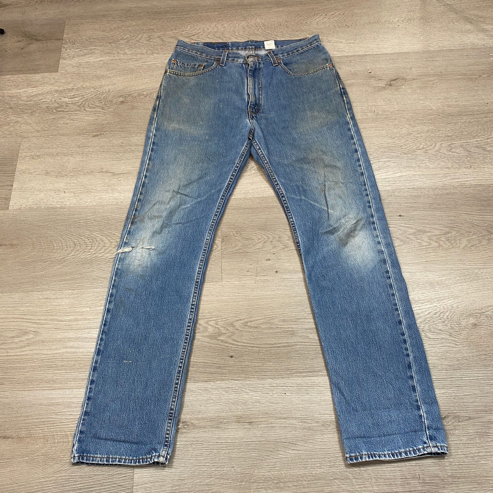 Levi's × Vintage Vintage Levi's 505 Regular Fit Jeans 34x34 Y2K Retro Size US 34 / EU 50 - 4 Thumbnail