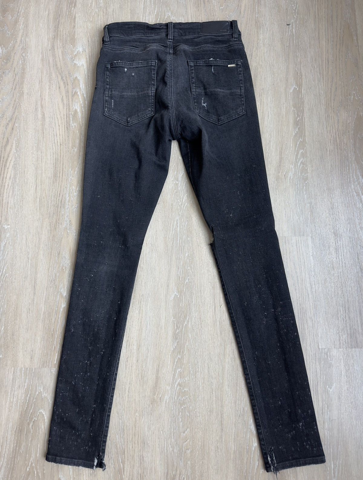 Amiri Amiri Black Slash Jeans Size US 31 - 3 Thumbnail