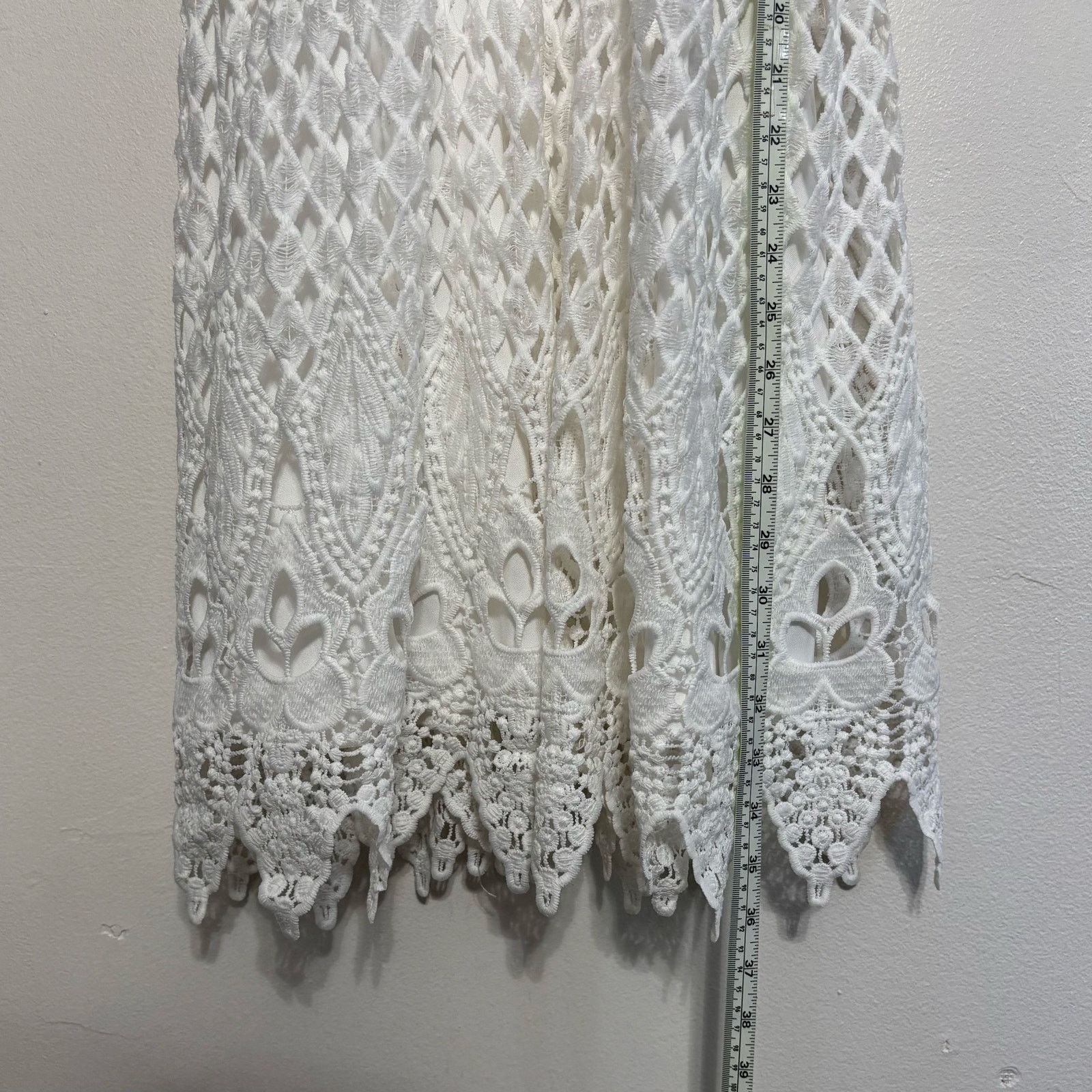 Other City Studio White Lace Sleeveless Dress Size 5 Size S / US 4 / IT 40 - 7 Thumbnail