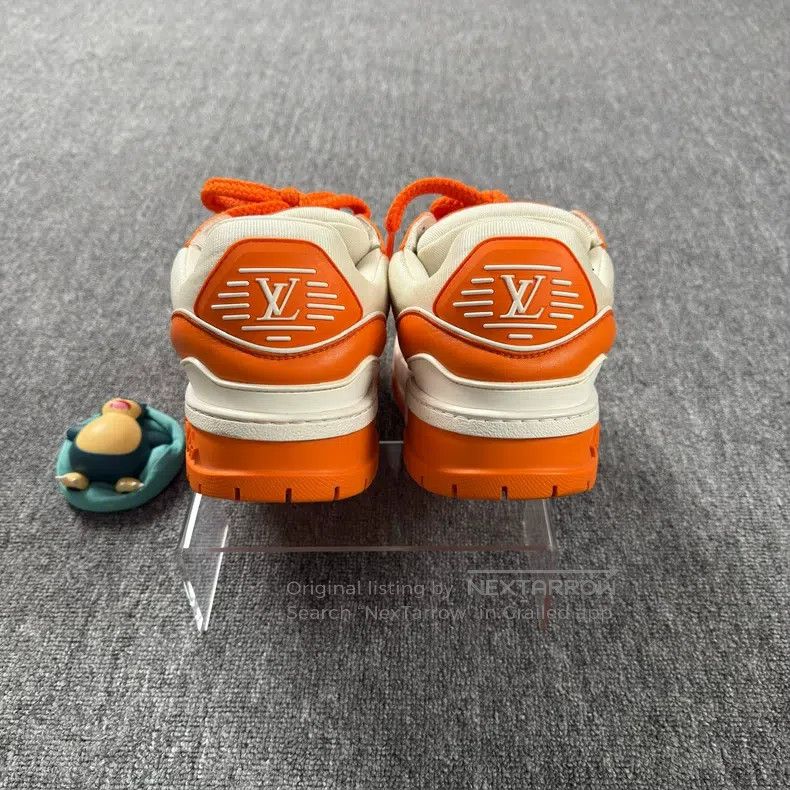 Louis Vuitton Louis Vuitton White Orange Small Fat Ding Casual Shoes Size US 10 / EU 43 - 3 Thumbnail