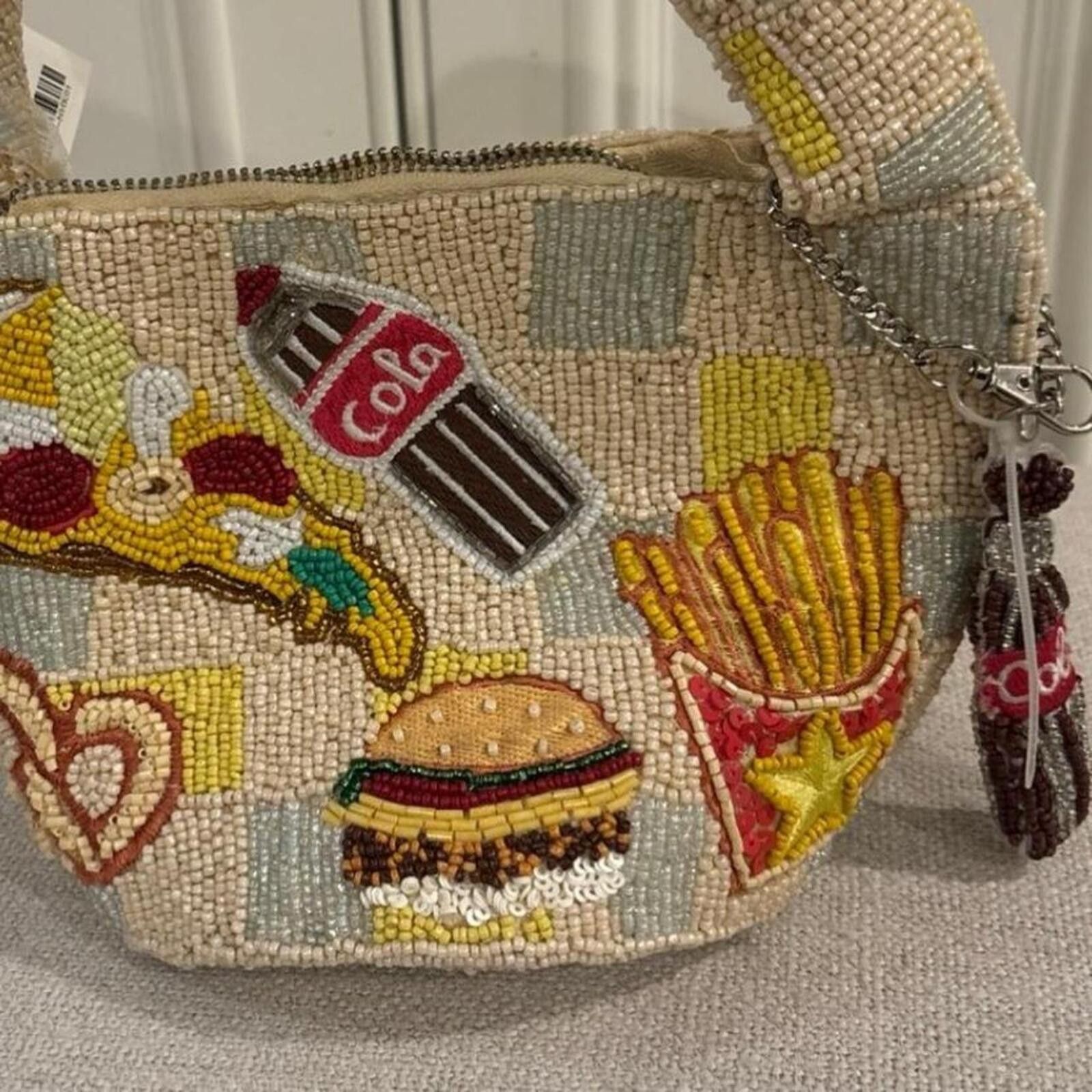 Marsell TikTok Viral Beaded Bag with Food Design Size ONE SIZE - 8 Thumbnail