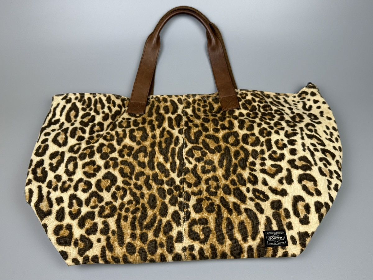 Head Porter Head Porter - Rare Leopard XL Tote Bag Size ONE SIZE - 9 Thumbnail