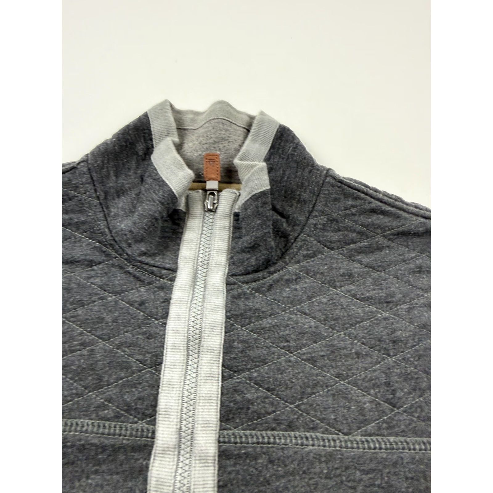 Vintage G.H. Bass & Co. Sweatshirt Mens Medium Gray 1/4 Zip Quilted Pullover Logo Patch Size US M / EU 48-50 / 2 - 3 Thumbnail