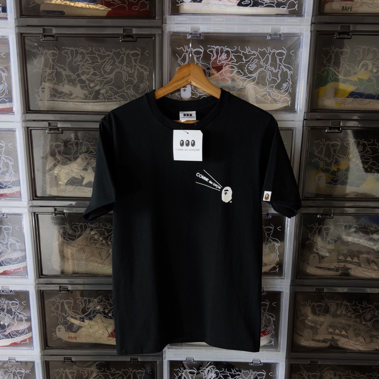 Bape Bape x CDG Osaka Tee Black 2020 Size US S / EU 44-46 / 1 - 3 Thumbnail