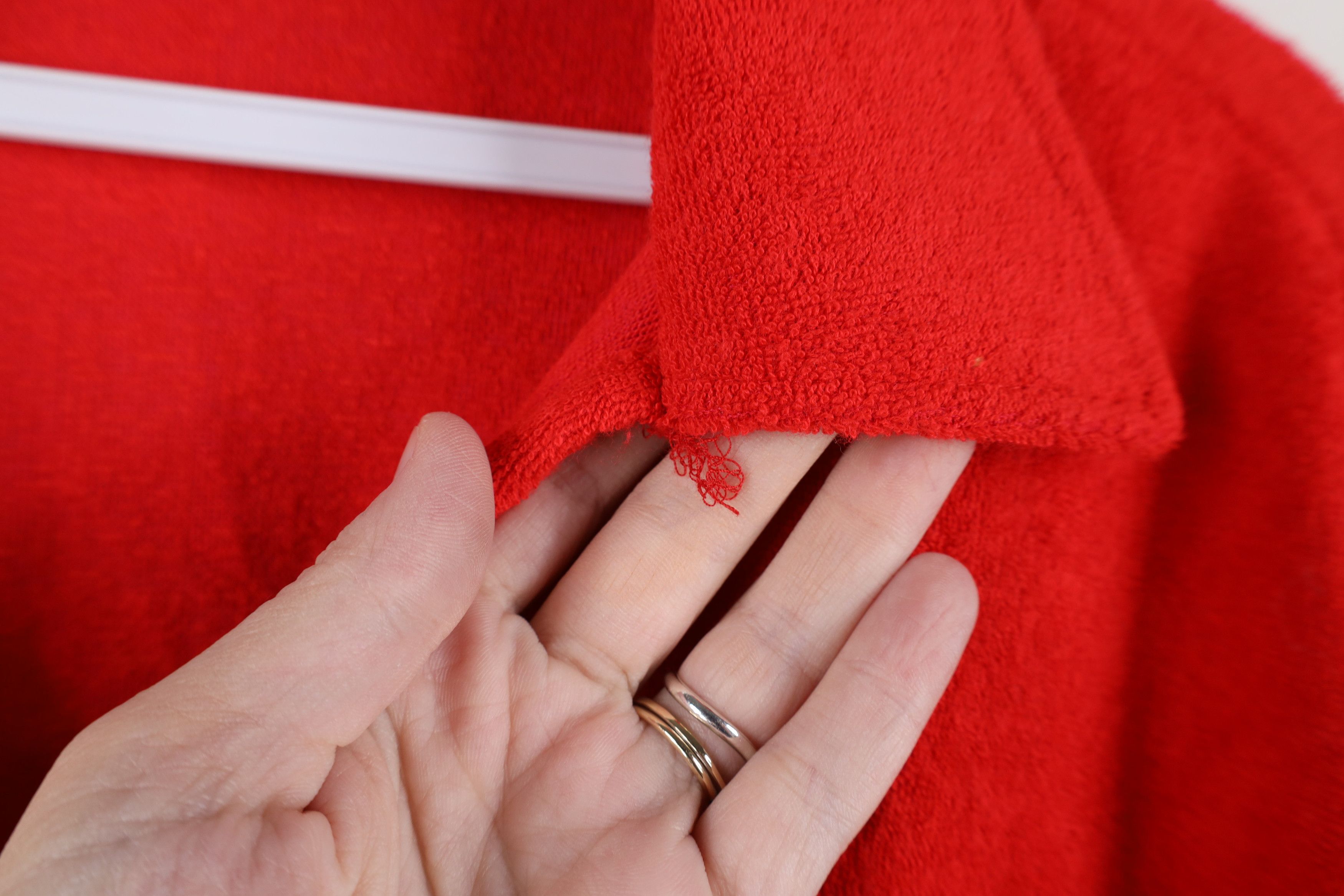 Vintage Vintage 70s Streetwear Cloth Collared Polo Shirt Red USA Size US L / EU 52-54 / 3 - 4 Thumbnail