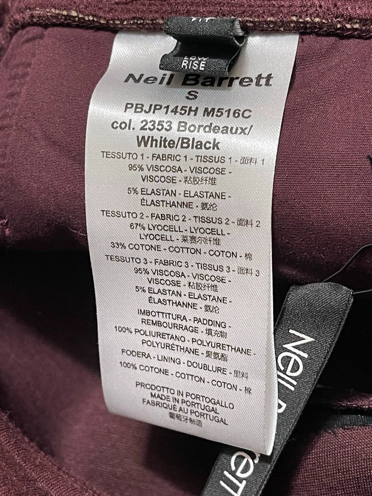 Neil Barrett Red Colorblock Sweatpants with Striped Accents Size US 32 / EU 48 - 7 Thumbnail