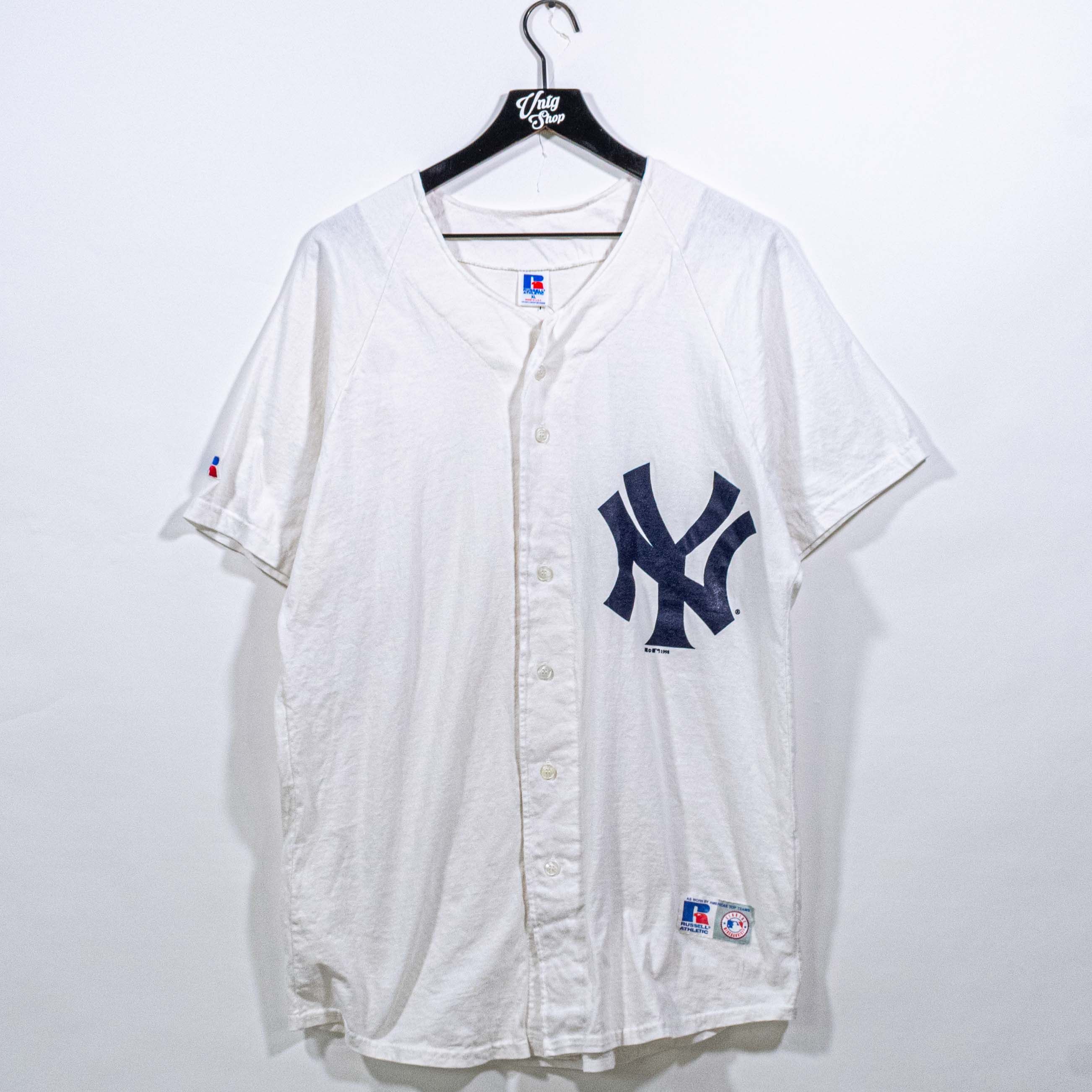2003 RUSSELL ATHLETIC Yankees ベースボールシャツ New York Yankees Vintage Y2K 2003 World Series Jersey