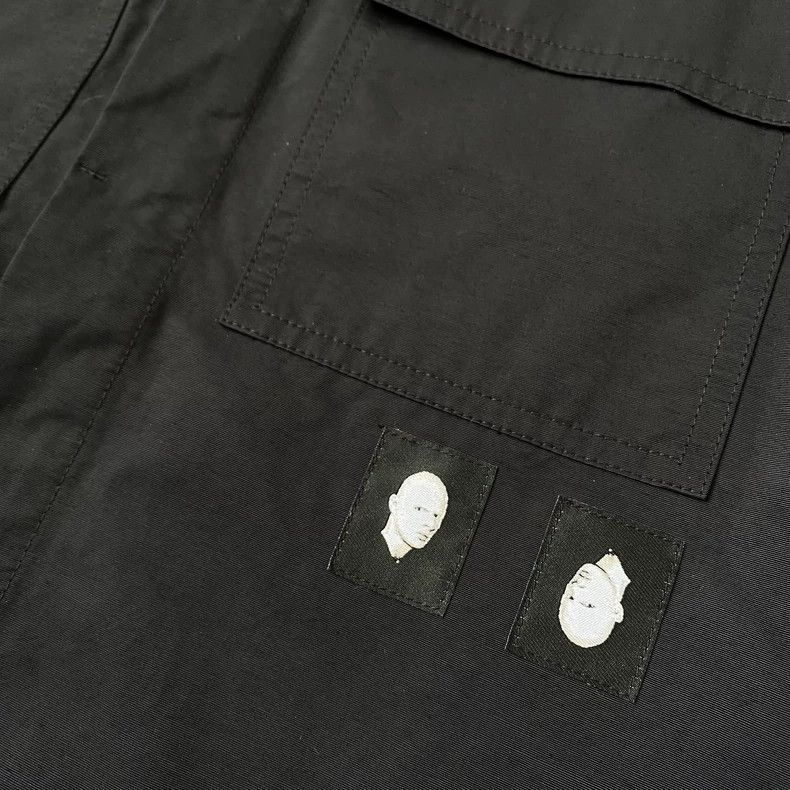 Rick Owens Rick Owens 18 Fw Patch Irregular Neck Nylon Black Jacket 2 Size US S / EU 44-46 / 1 - 5 Thumbnail