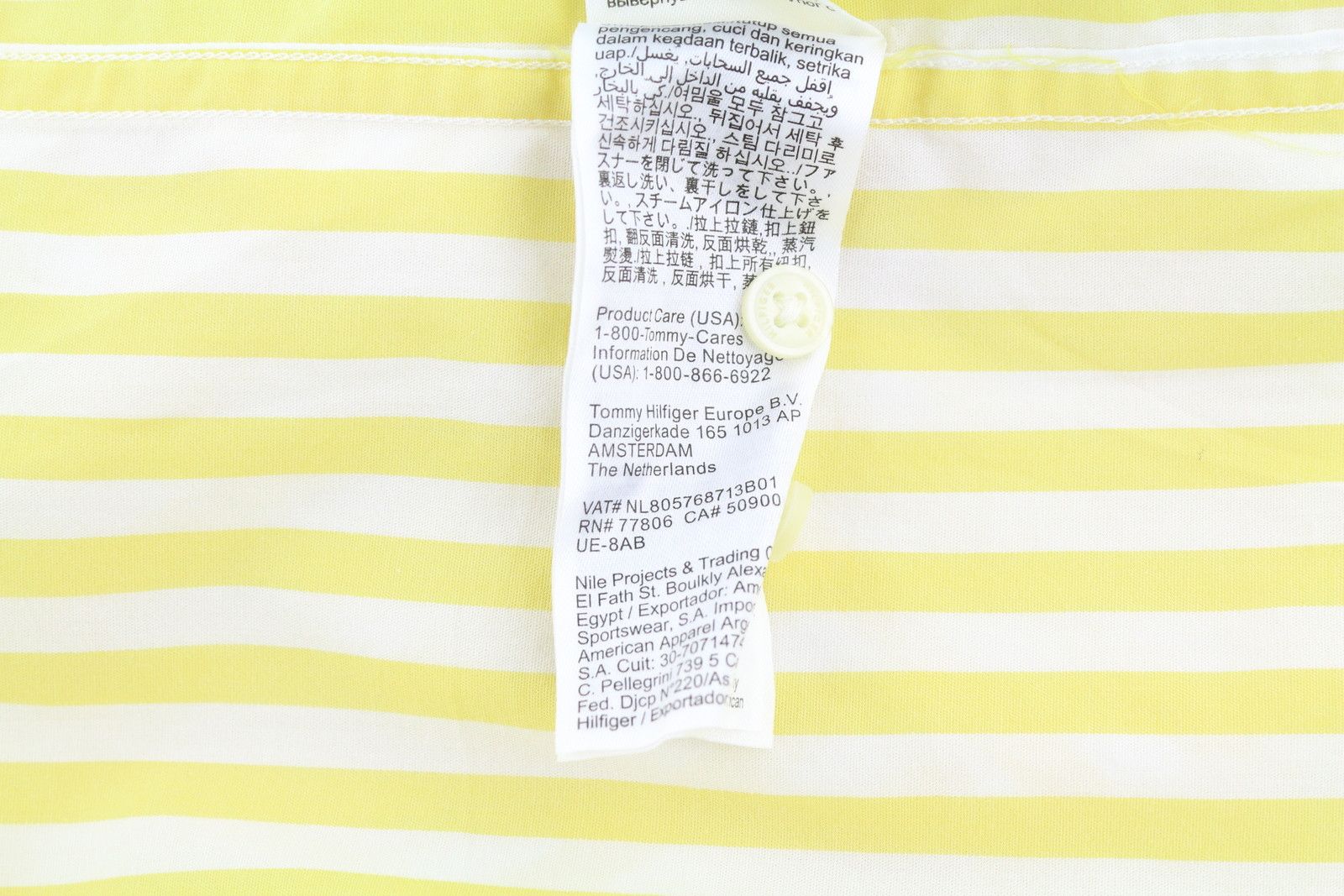 Tommy Hilfiger THFLEX POPLIN BOLD 2XL Yellow Striped 87688 Size US XXL / EU 58 / 5 - 7 Thumbnail