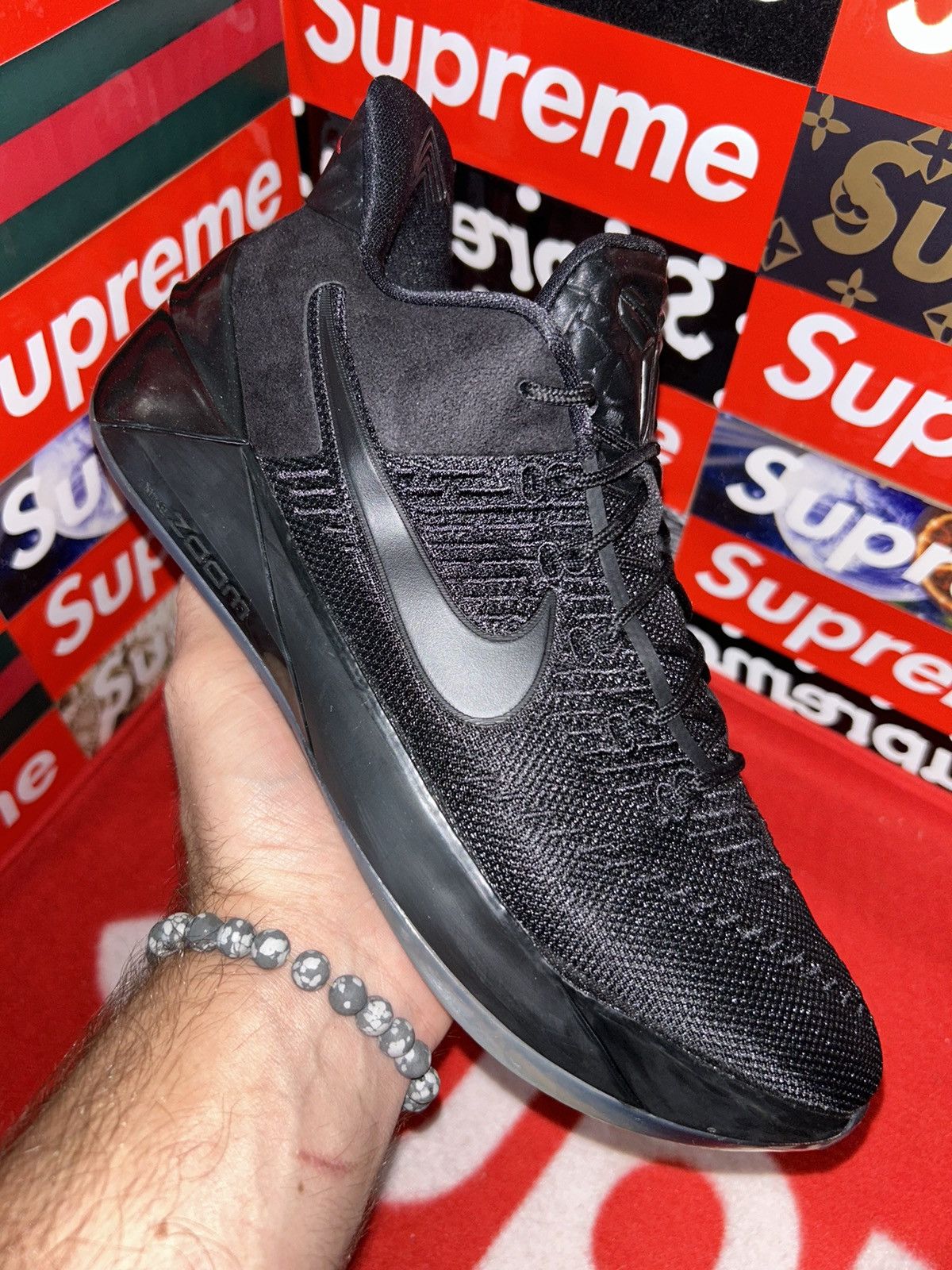 Nike Nike Kobe A.D. GS 'Triple Black' 869987-064 size 7y VNDS Size US 7 / EU 40 - 8 Thumbnail