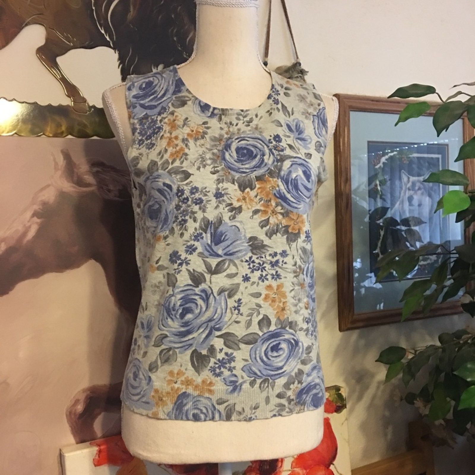 Other August Silk Knits pull on floral print tank M Size M / US 6-8 / IT 42-44 - 1 Thumbnail