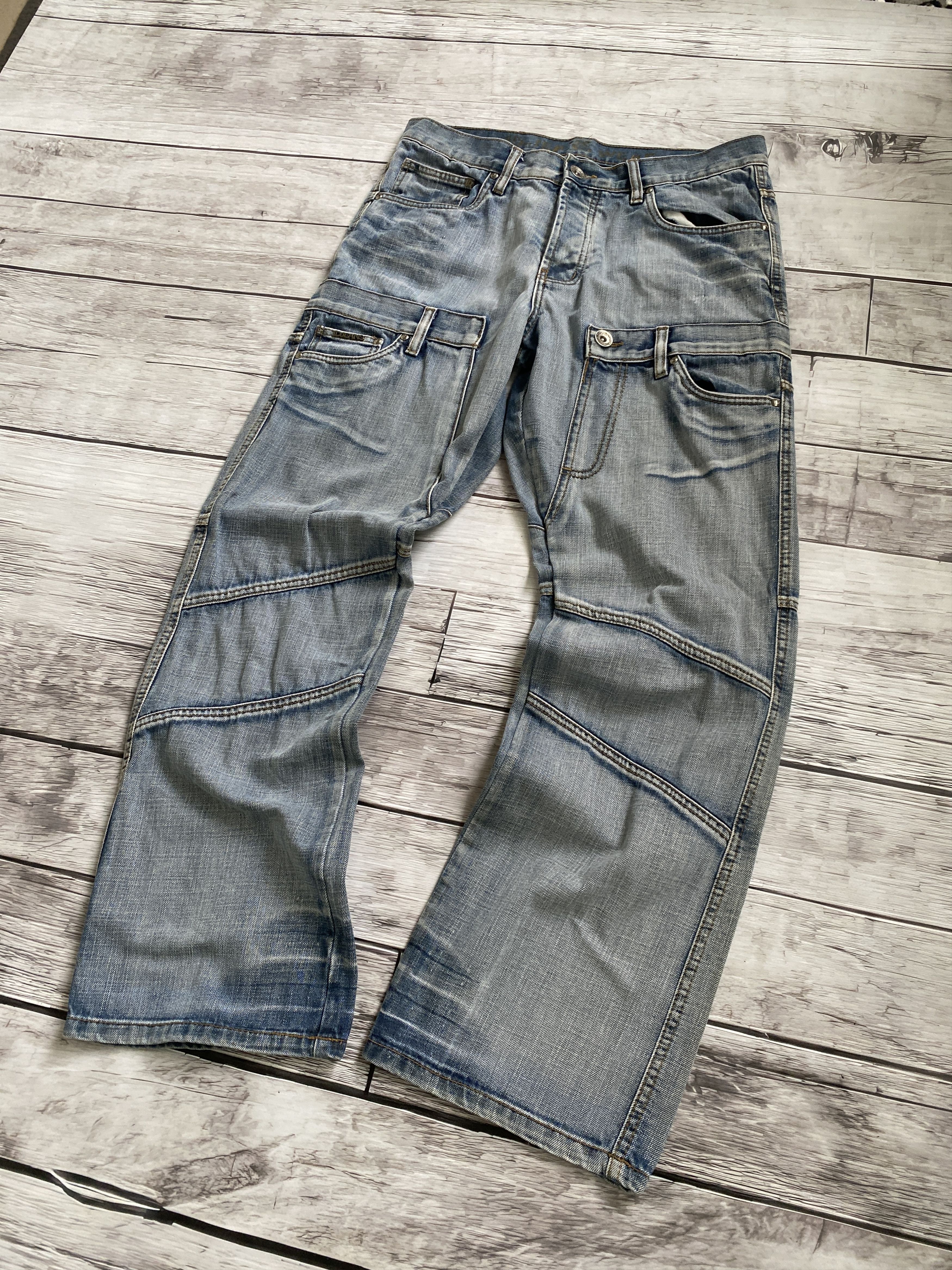 Other Vintage Rick Owens Junya Watanabe Style Distressed Jeans Size US 32 / EU 48 - 5 Thumbnail