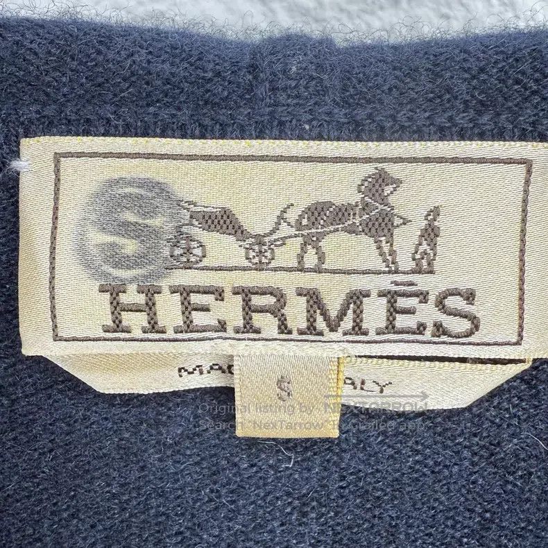 Hermes Hermes Dark Blue Poker Card Embroidered Hooded Knit Size US S / EU 44-46 / 1 - 3 Thumbnail