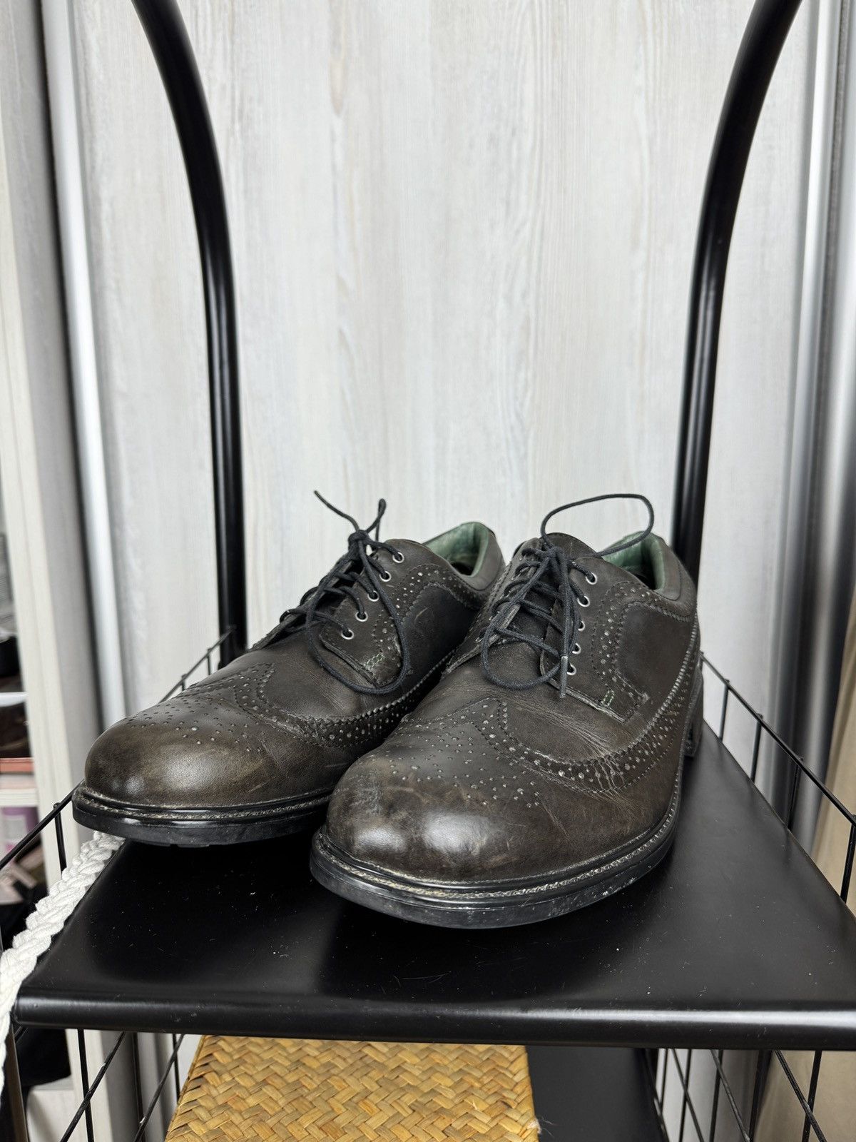 Barbour Barbour Tech black leather Oxford Derby shoes Size US 12 / EU 45 - 8 Thumbnail