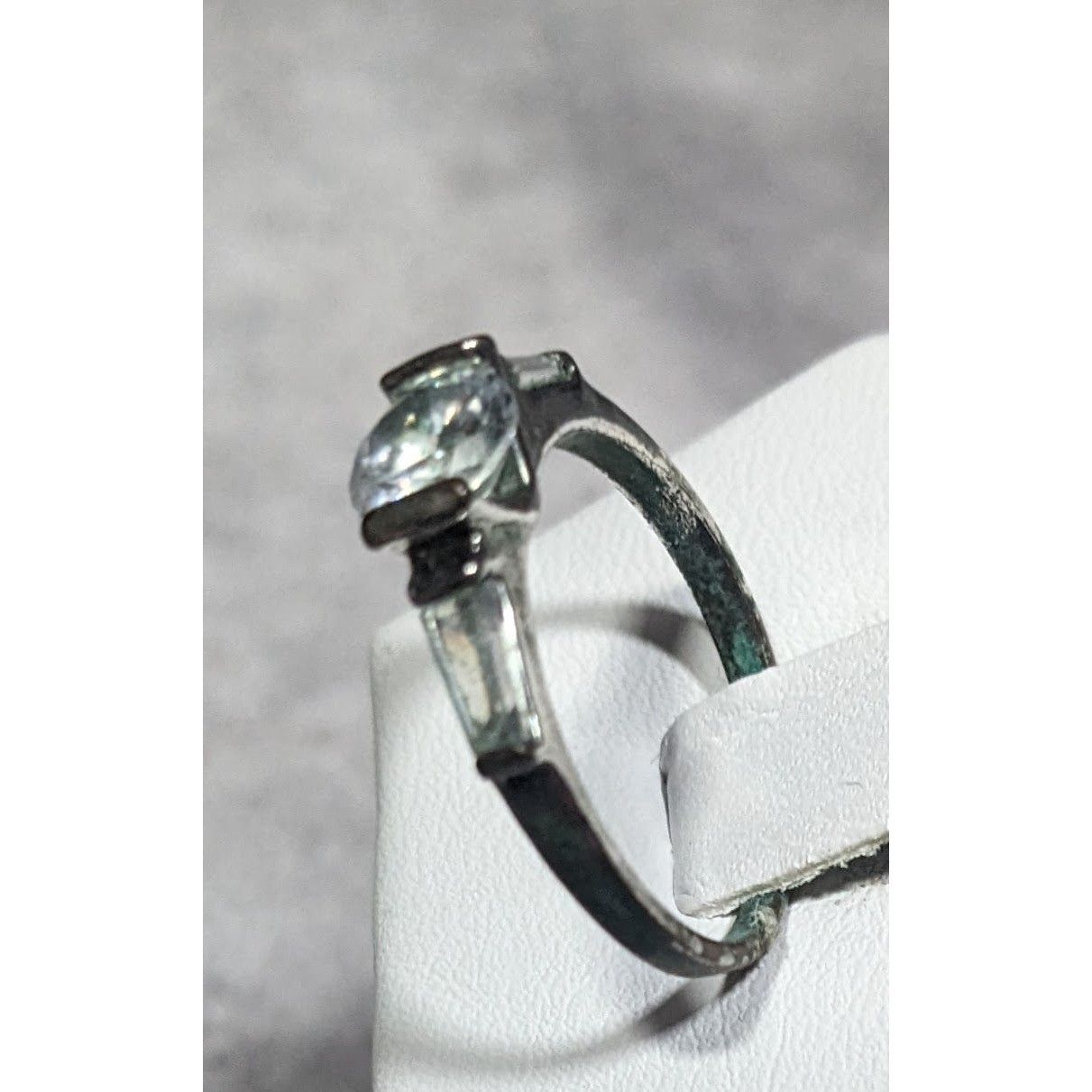 Other Elegant Clear Gemmed Silver Tone Engagement Ring Size 7 Size ONE SIZE - 13 Thumbnail