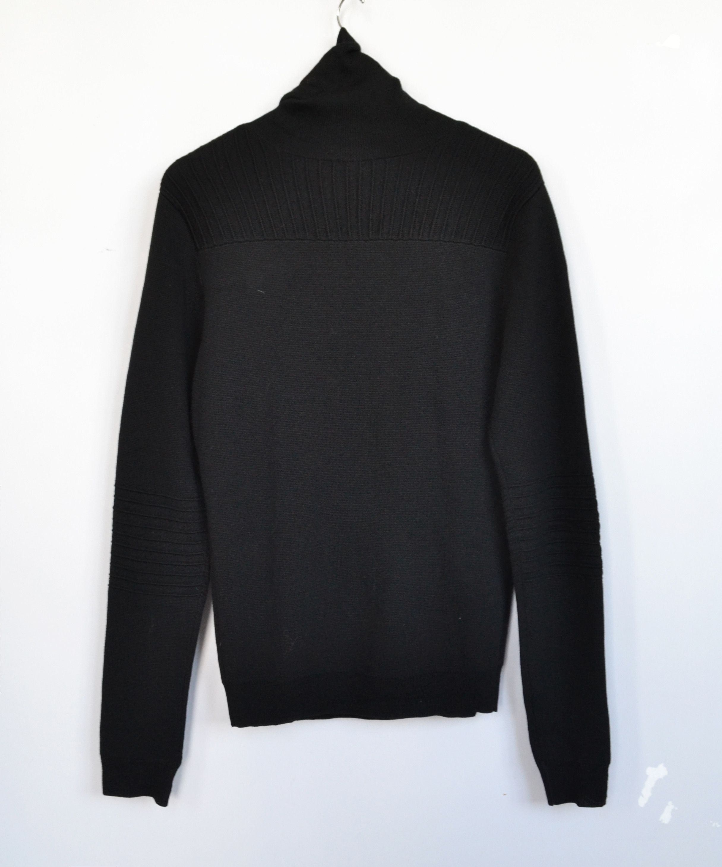 Les Hommes LES HOMMES Sweater Wool Knit Zip Metal Jumper Leather Size US M / EU 48-50 / 2 - 7 Thumbnail