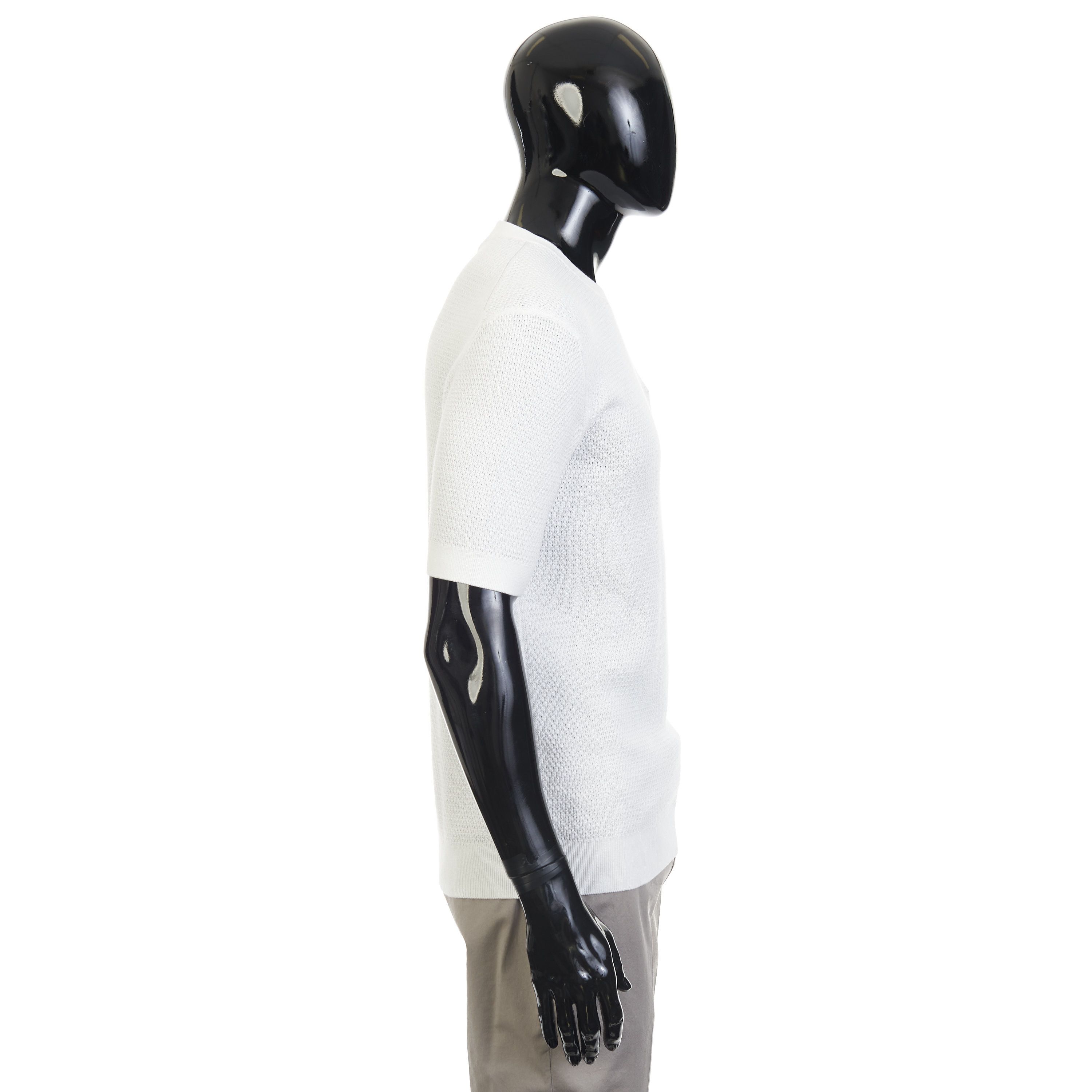Ermenegildo Zegna White Premium Cotton Crewneck Tshirt Size 60 Size US XXL / EU 58 / 5 - 7 Thumbnail