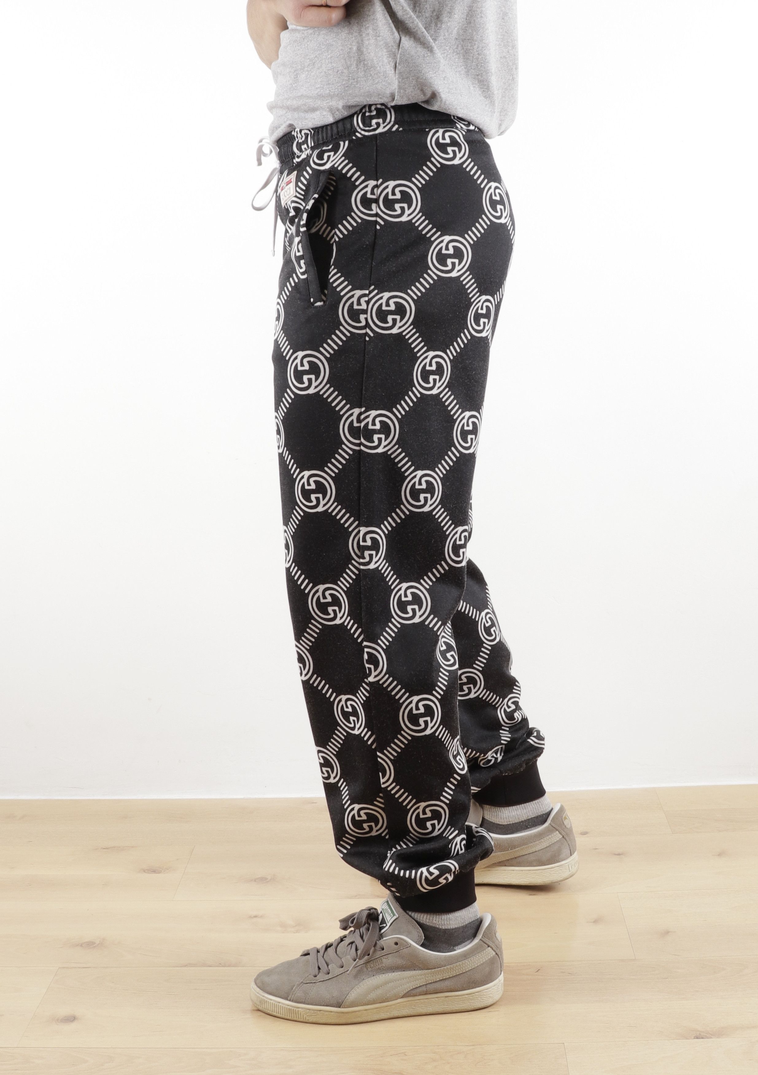 Gucci Gucci GG Monogram Black Joggers Track Pants Sweatpants Size US 31 - 5 Thumbnail