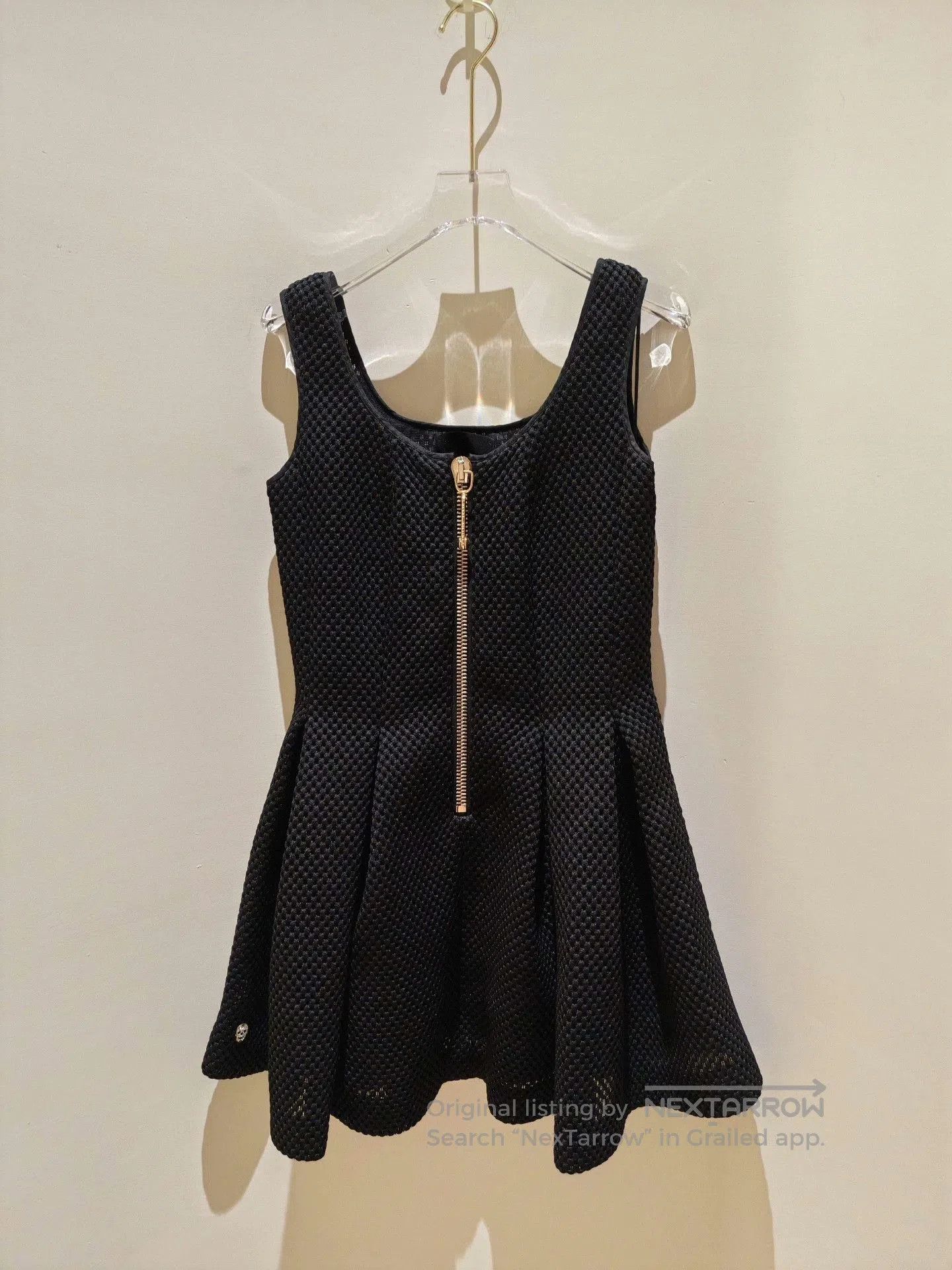 Philipp Plein Philipp Plein Black Honeycomb Texture Dress. Size M / US 6-8 / IT 42-44 - 5 Thumbnail