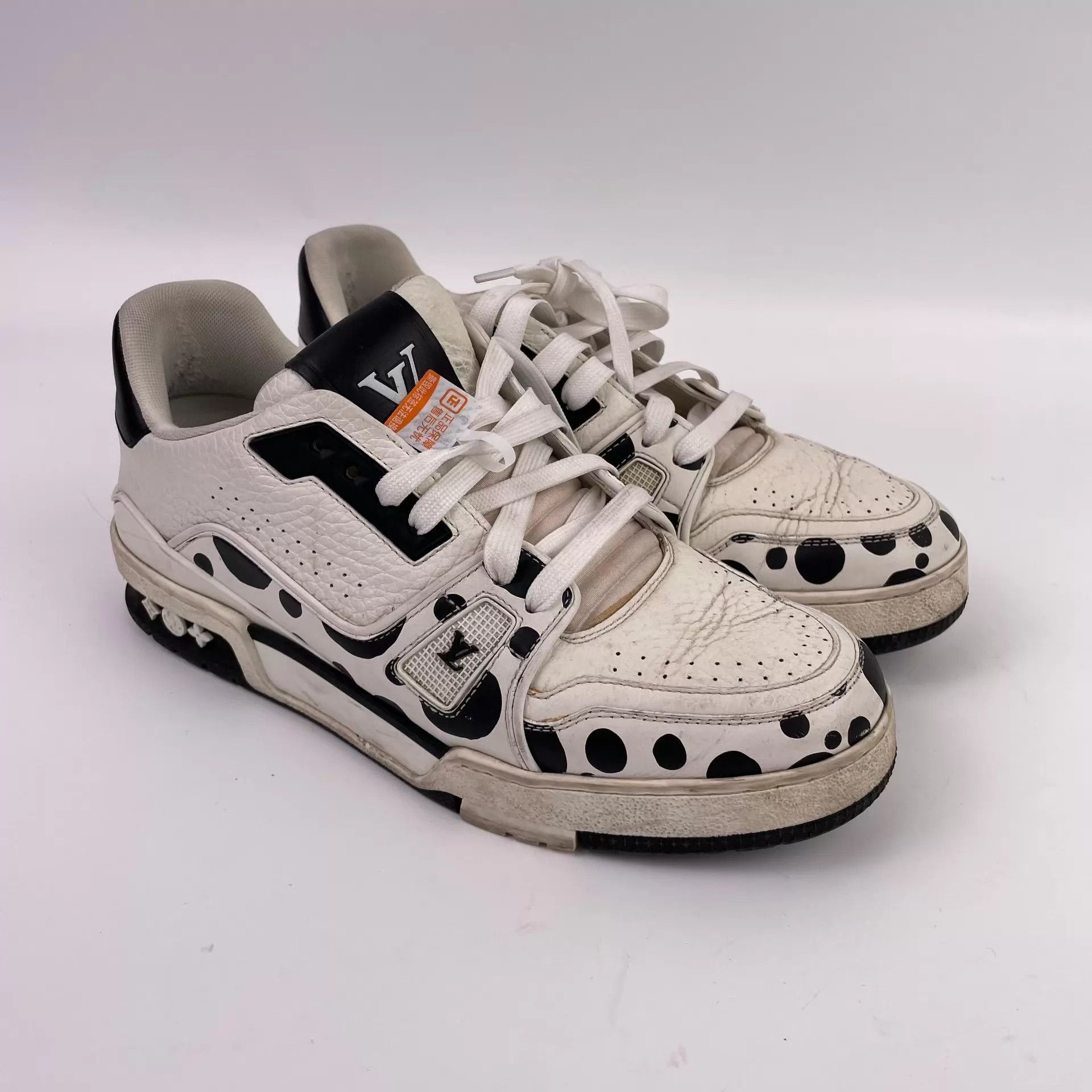 Louis Vuitton LV black & white spotted sneaker UK6.5 Size US 7.5 / EU 40-41 - 1 Thumbnail
