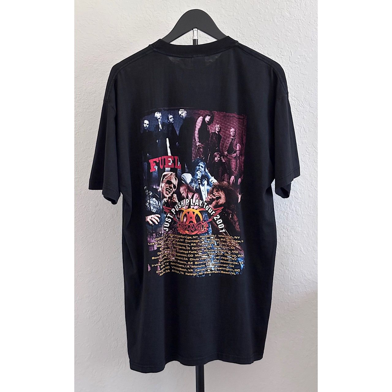 Band Tees Aerosmith x Fuel 2001 “Just Push Play” Tour Tee XL Size US XL / EU 56 / 4 - 3 Thumbnail