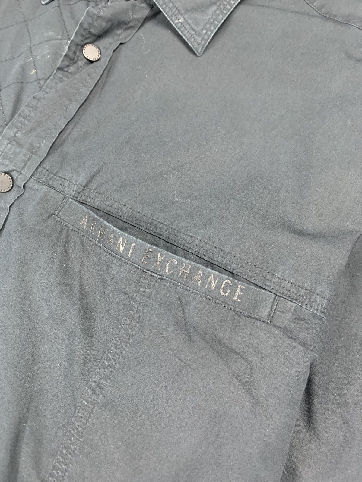 Armani Exchange Designer Armani Exchange Pocket Shirt Long Sleeve Luxury Top Size US XL / EU 56 / 4 - 5 Thumbnail