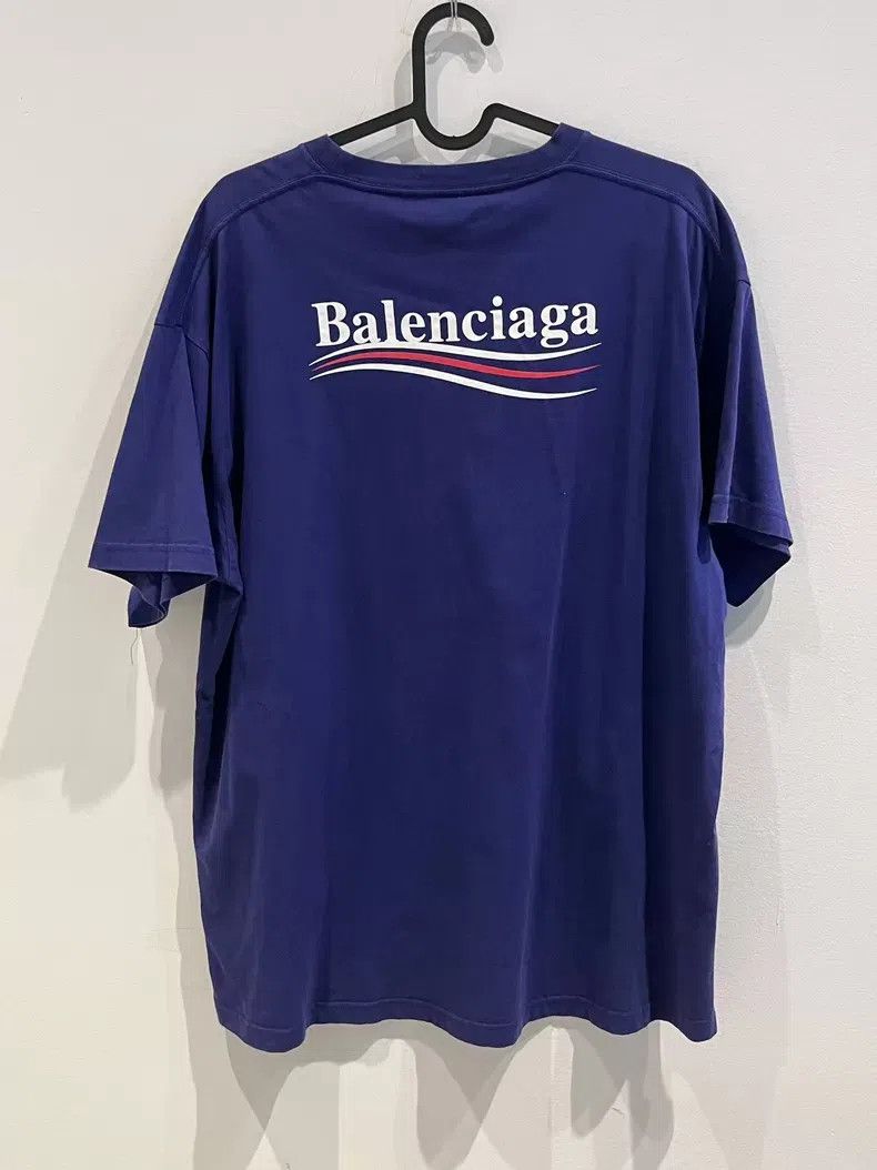 Balenciaga Balenciaga Blue Coke Logo Short Sleeve T-Shirt Size US XS / EU 42 / 0 - 4 Thumbnail